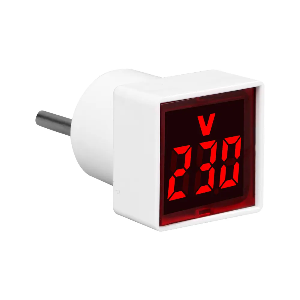AC 220V/230V European Plug Household Digital Display Voltmeter Voltage Measurement Monitor Socket Voltage Indicator