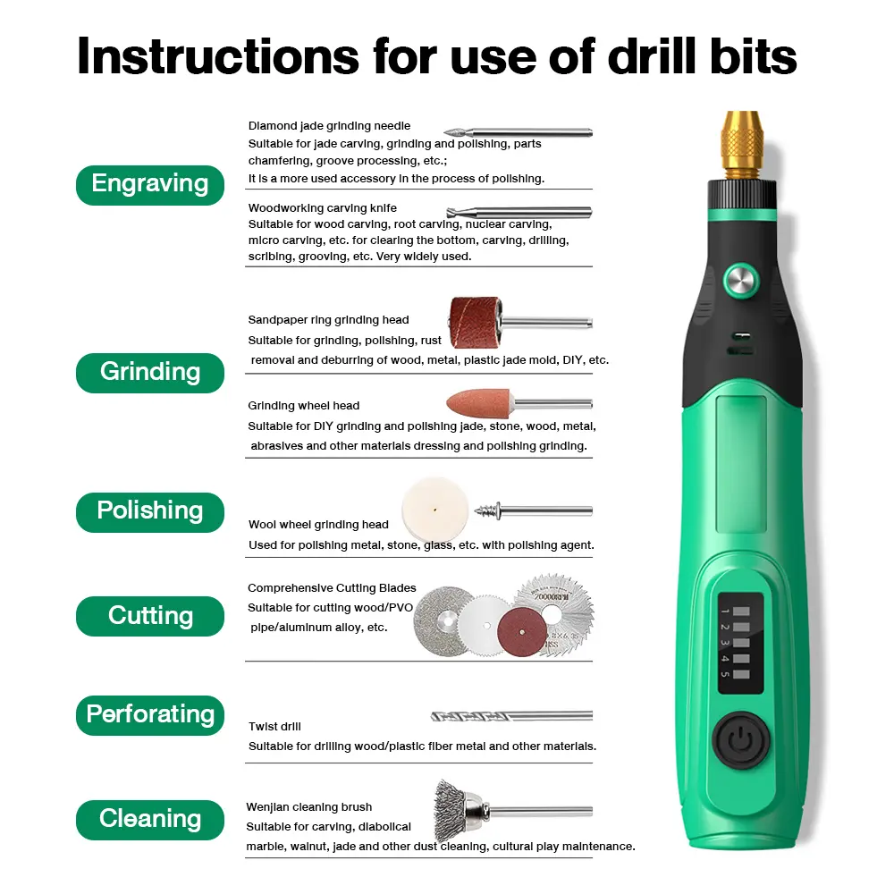 Mini Multifunctional Electric Polisher 100-240V Polishing Cutting Polishing Punching Engraving Tool 18000r/min