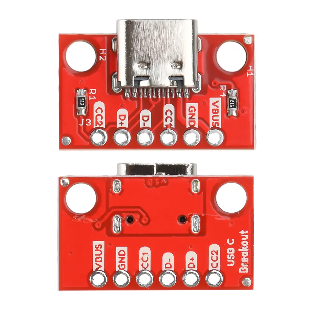 5pcs Type-C Female Test PCB Board Adapter USB 3.1 16P to 2.54mm Connector Socket For Data Line Wire Cable Transfer