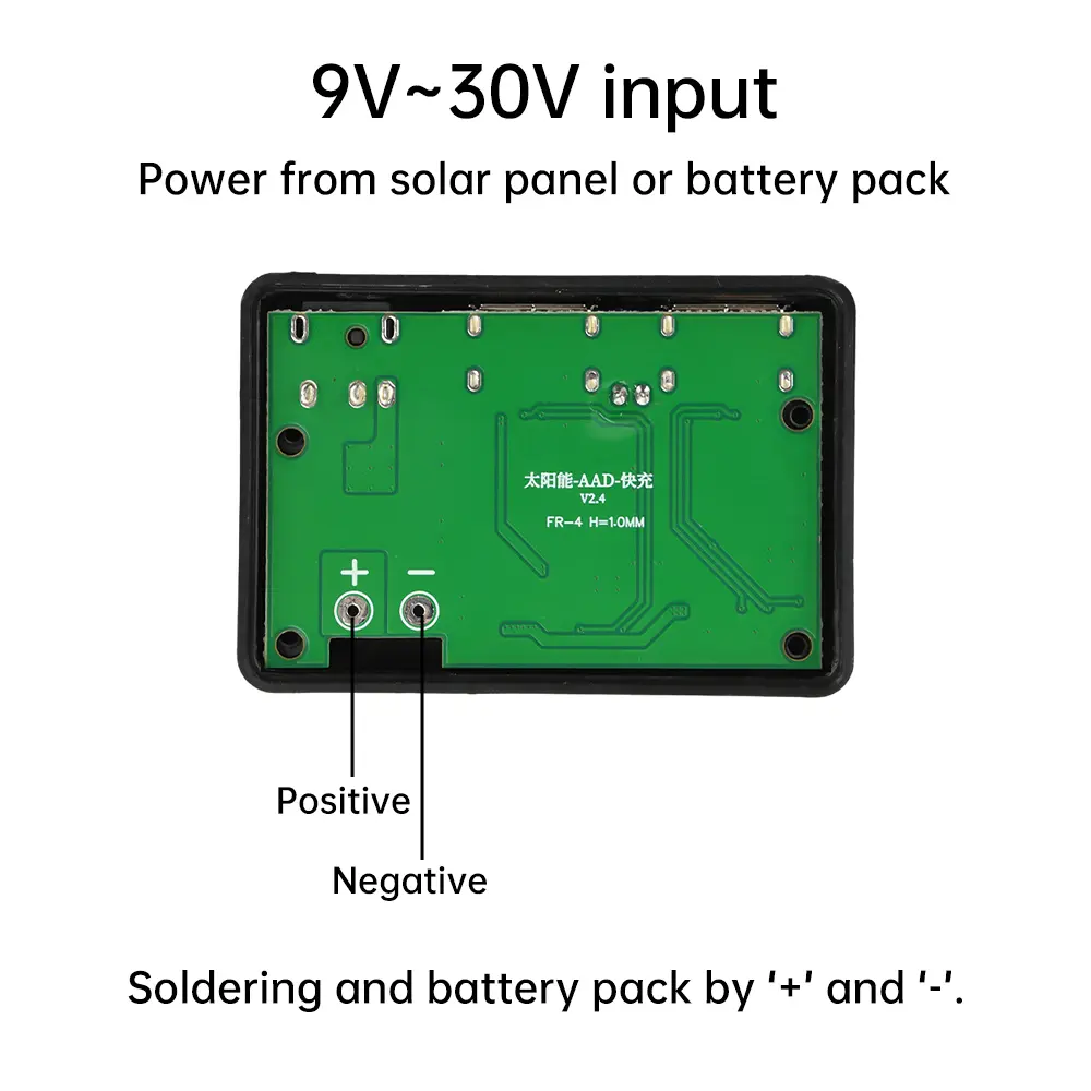 DC 5V 3A Output Solar Inverters Solar Panel Regulator Dual USBA+DC Interface Output Solar Controller Regulator