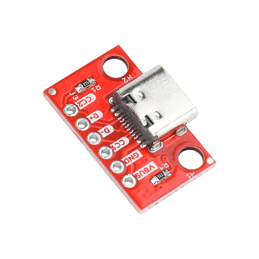 5pcs Type-C Female Test PCB Board Adapter USB 3.1 16P to 2.54mm Connector Socket For Data Line Wire Cable Transfer
