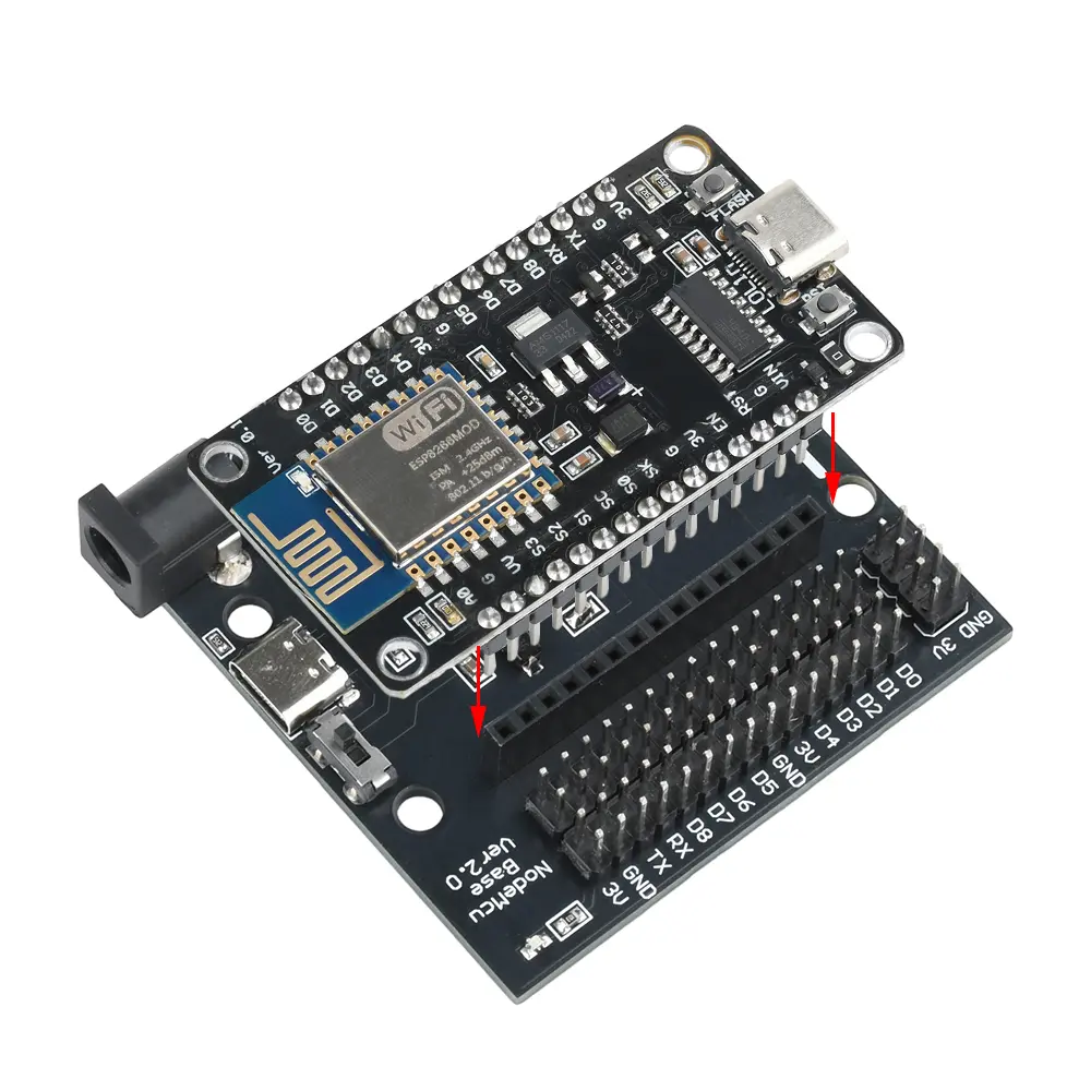 NodeMcu Base ESP8266 Testing DIY Board, NodeMcu ESP8266 WiFi Development Plate Base for LoLin V3 NodeMcu