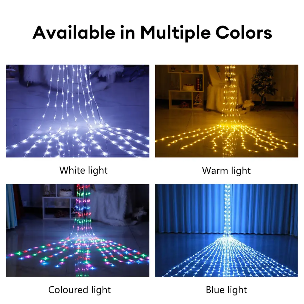 Waterfall Meteor Shower Rain String Light Led Festoon 2/3M led Holiday Decorative Lights For Home Garland Curtain