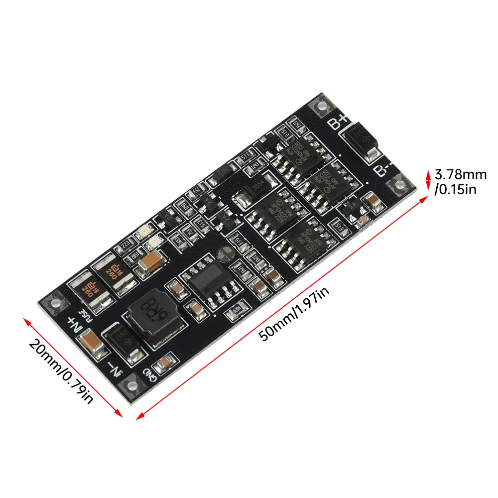 DC 12V/15V 50W 4A UPS Module Bidirectional Charging Discharging with 2S 3S Battery Charging Protection Function