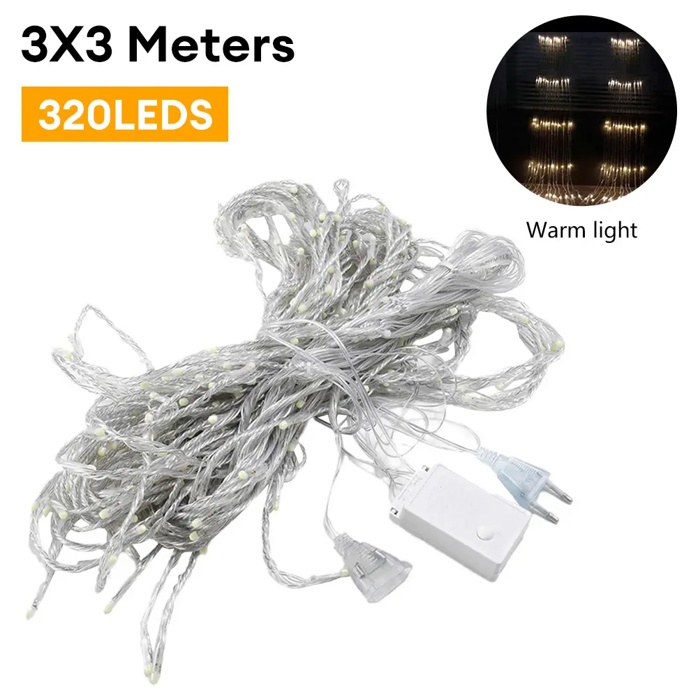 Waterfall Meteor Shower Rain String Light Led Festoon 2/3M led Holiday Decorative Lights For Home Garland Curtain