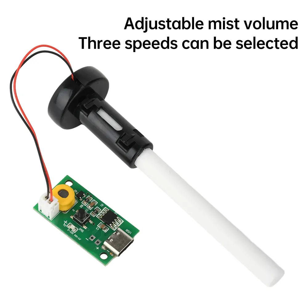 USB Mini Humidifier DIY Kits Mist Maker and Driver Circuit Board Ultrasonic Atomization Control Board Type C Interface