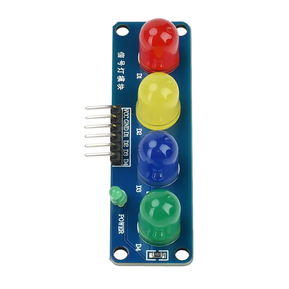 Traffic Light LED Display Module Led Module Led Signal Light Module Traffic Light Module for DC 3.3-5V ST009 Four Position