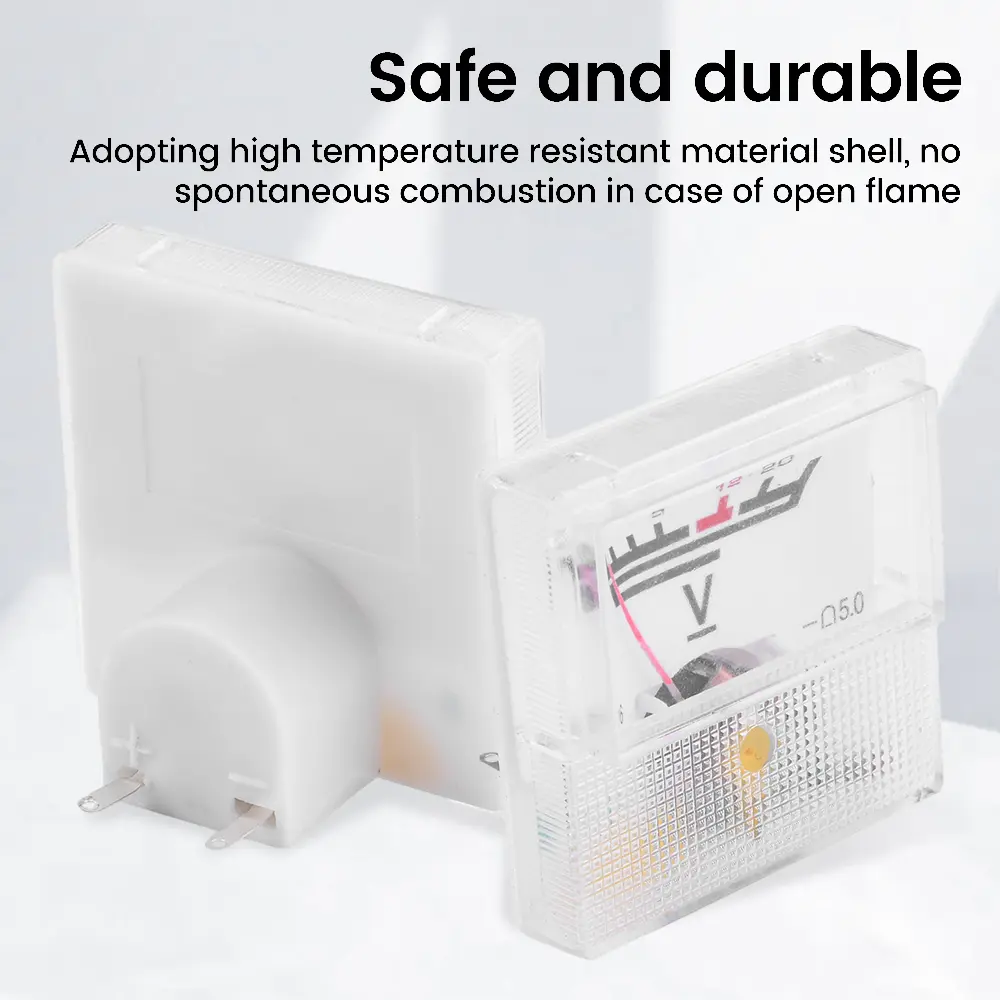 Mini AC Voltage Measuring Meter Pointer Voltmeter AC 0-300V DC 0-20V with Flame Retardant Shell