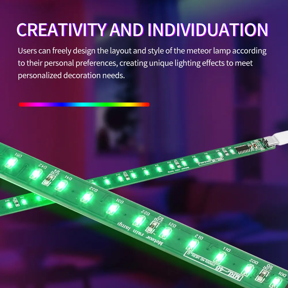DC5V SMD LED Meteor Light Kit Electronic DIY Production Parts Meteor Light Kit LED Bar Lights Welding DIY