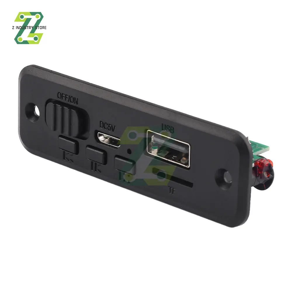 5V Bluetooth 5.0 MP3 Player Decoder Board Car FM Radio Module 2*3W 6W Amplifier Support FM TF USB Handsfree Call