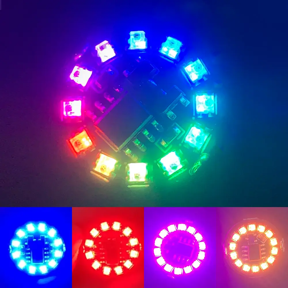 Mini Magnetic Control Wireless LED Light Colorful Breathe/gradient/rotate/flowing Lights LED Module with Magnet