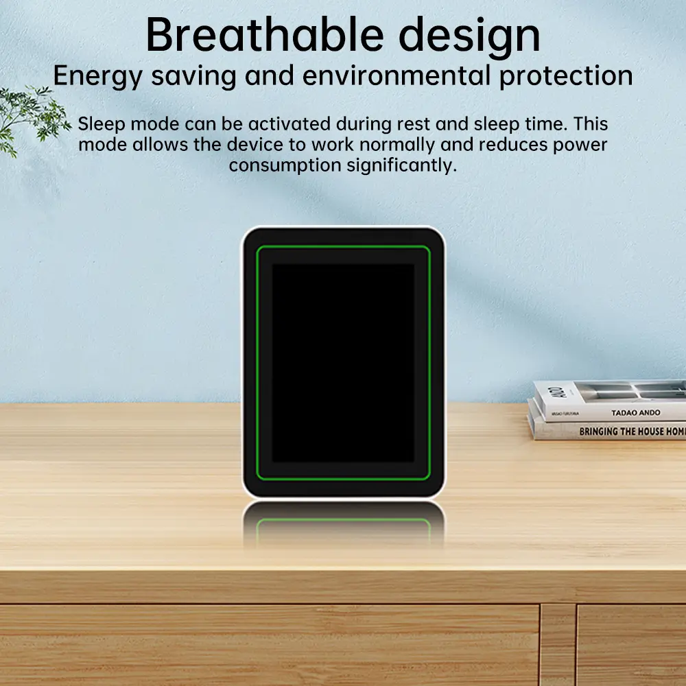 5 In 1 Air Quality Monitor Carbon Dioxide Detector Temperature and Humidity Air Quality Monitor Household Formaldehyde Monitor
