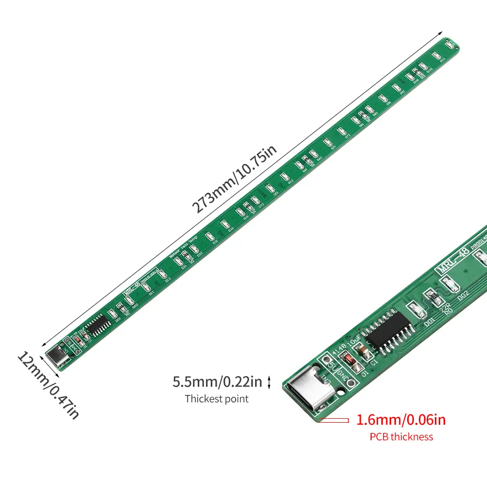 DC5V SMD LED Meteor Light Kit Electronic DIY Production Parts Meteor Light Kit LED Bar Lights Welding DIY