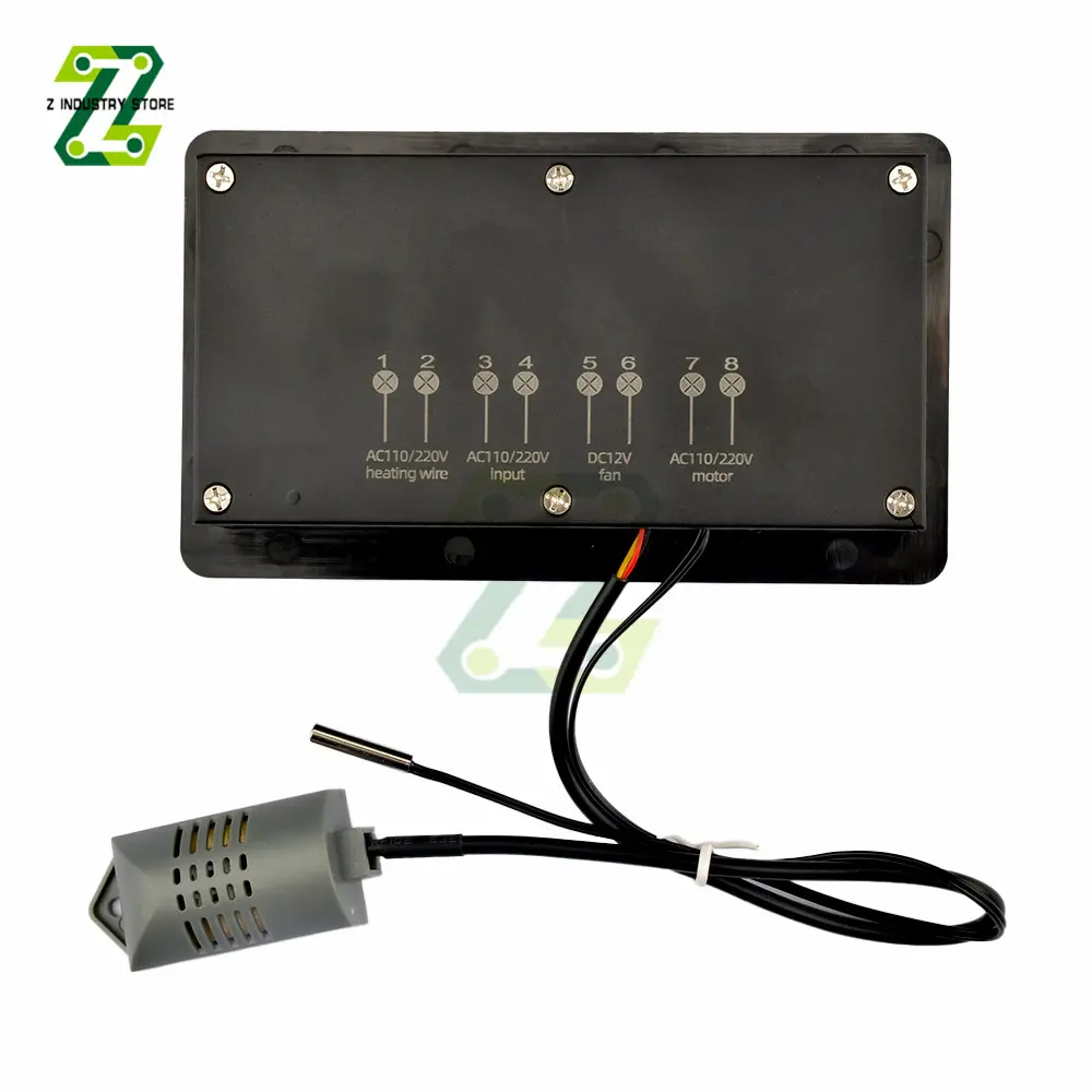Smart Thermostat Digital W9005 Thermostat Temperature Humidity Control Incubator 360 Automatic Egg Turning AC110-220V