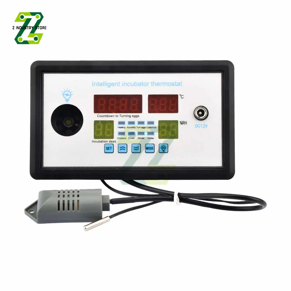 Smart Thermostat Digital W9005 Thermostat Temperature Humidity Control Incubator 360 Automatic Egg Turning AC110-220V