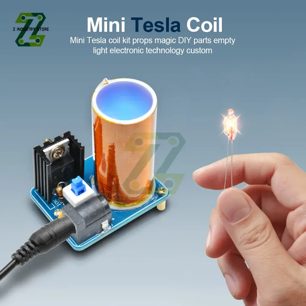 BD243 Mini Tesla Coil Kit Props DIY Parts Lights Technology Diy Electronics DIY Mini Tesla Coil Module