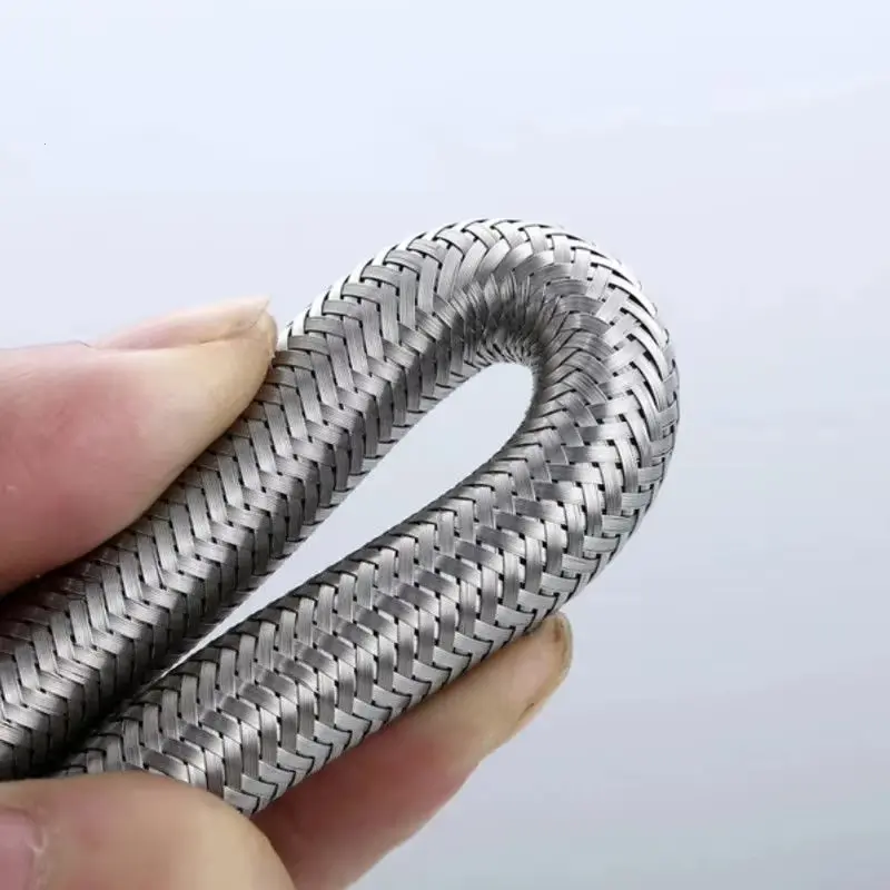 1/2 inch hot and cold water faucet inlet hose 304 stainless steel faucet braided water pipe water heater metal hose