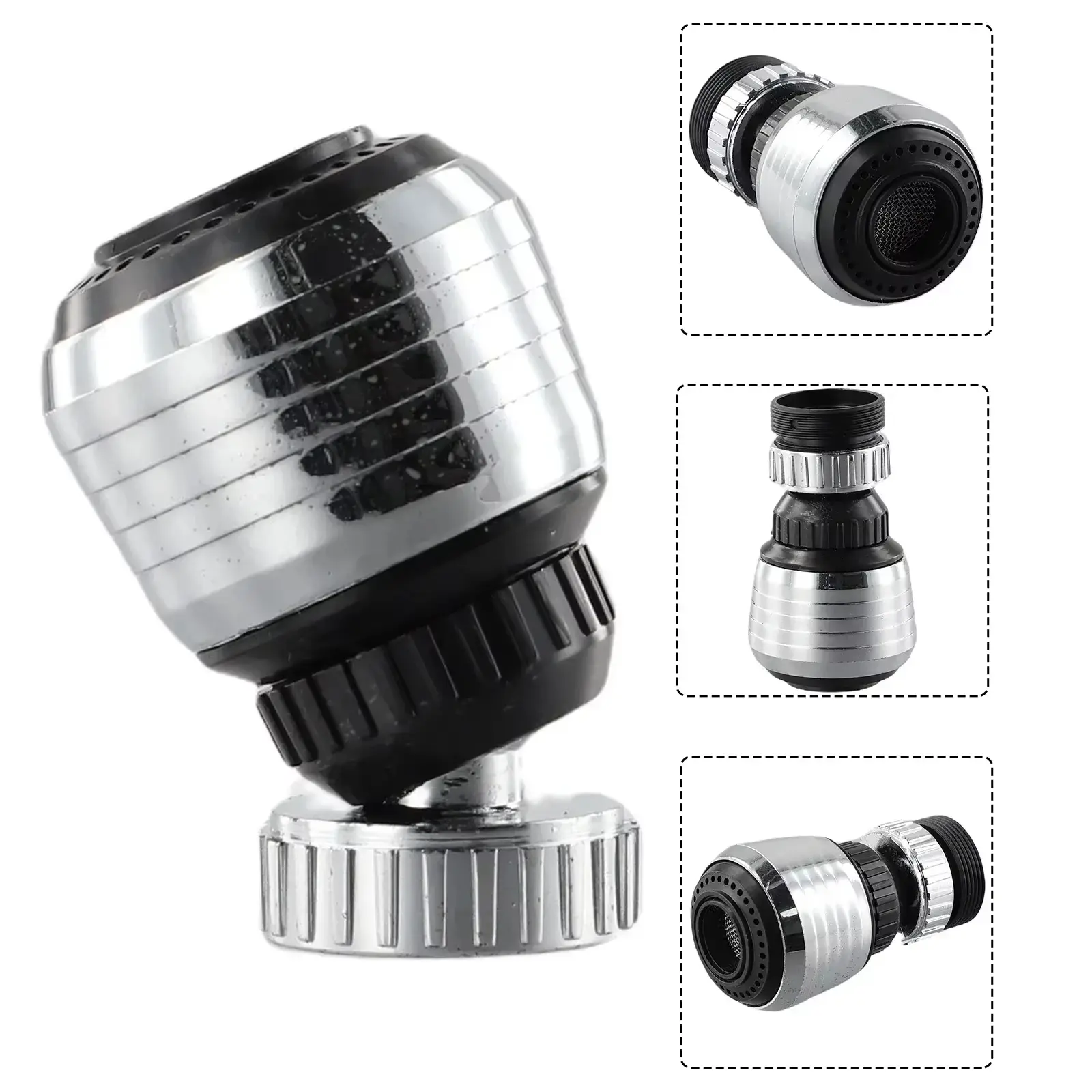 360 Degree Rotating Faucet Nozzle Splash Guard Water Saving Faucet Aerator Filter Bathroom Shower Tool Aerator Diffuser