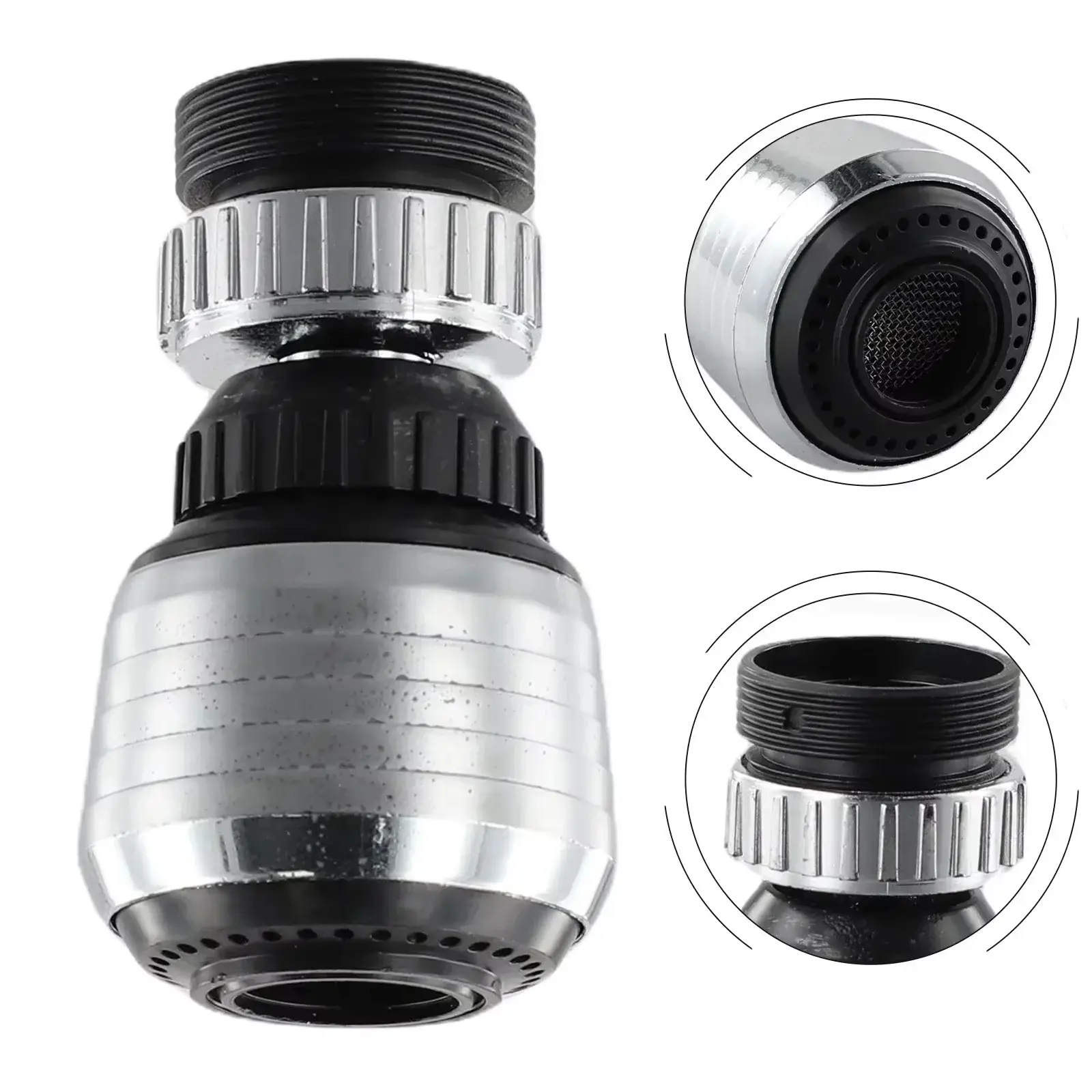 360 Degree Rotating Faucet Nozzle Splash Guard Water Saving Faucet Aerator Filter Bathroom Shower Tool Aerator Diffuser