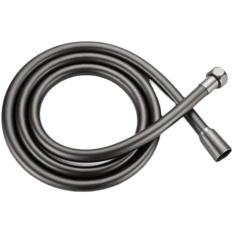 2m Gun Grey PVC Flexible Shower Hose Hand Held Shower Head Special Hose Bathroom Accessories