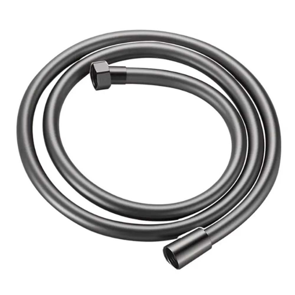 2m Gun Grey PVC Flexible Shower Hose Hand Held Shower Head Special Hose Bathroom Accessories