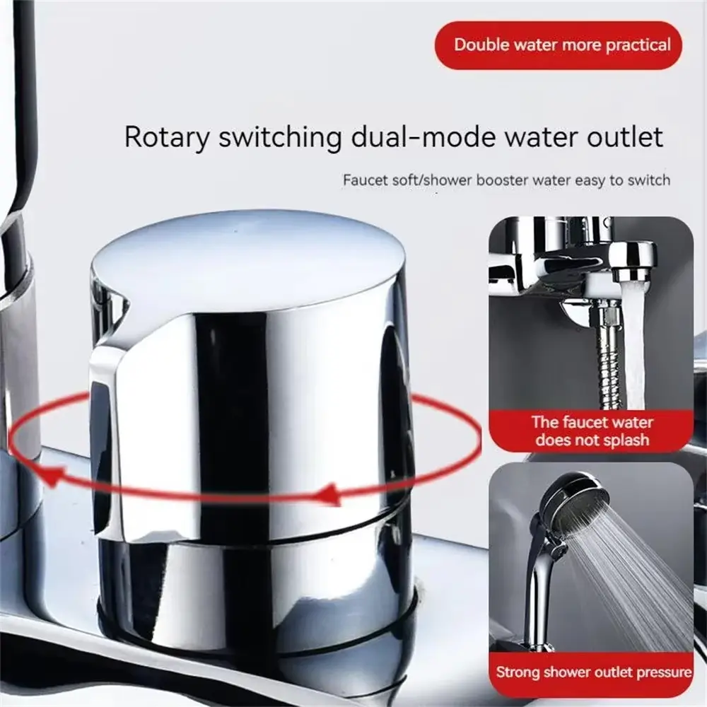 Bathroom Shower Faucet Mixing Valve Shower Shower Set Bathtub Mixing Switch Triple Hot and Cold Faucet Shower Faucet