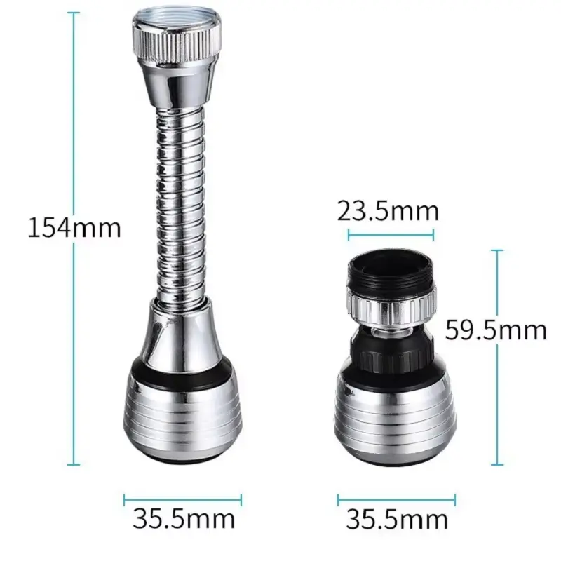 360° Adjustment Kitchen Faucet Extender Dual Mode Water Saving Regulator Extender Filter Sprayer Bathroom Kitchen Gadgets