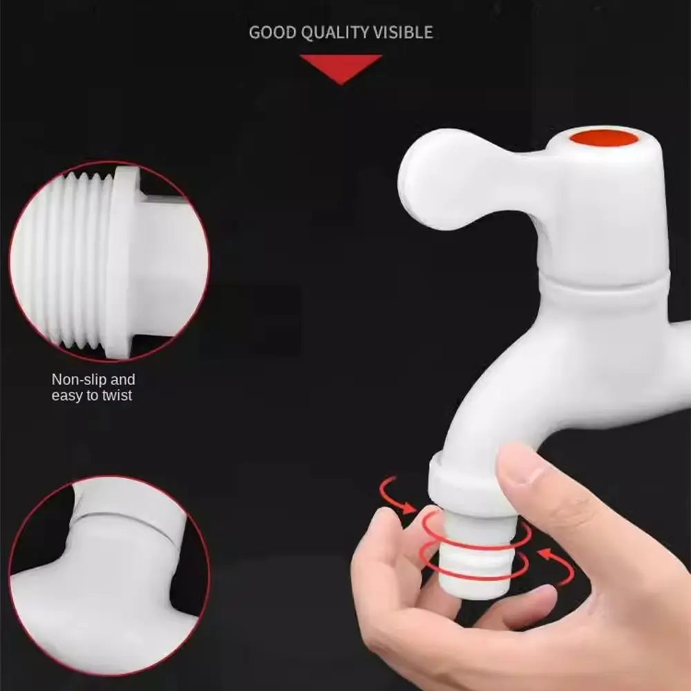 Brand New Tank Adapter Accesories Faucet Adapter G1/2 Plastic Replacements Threaded Connector For Garden Hoses