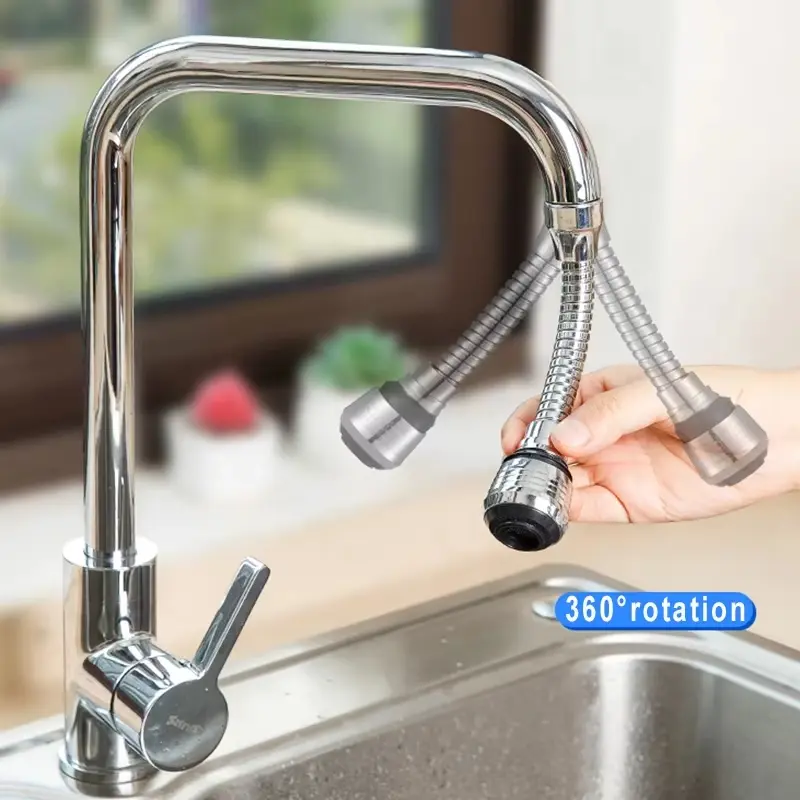 360° Adjustment Kitchen Faucet Extender Dual Mode Water Saving Regulator Extender Filter Sprayer Bathroom Kitchen Gadgets