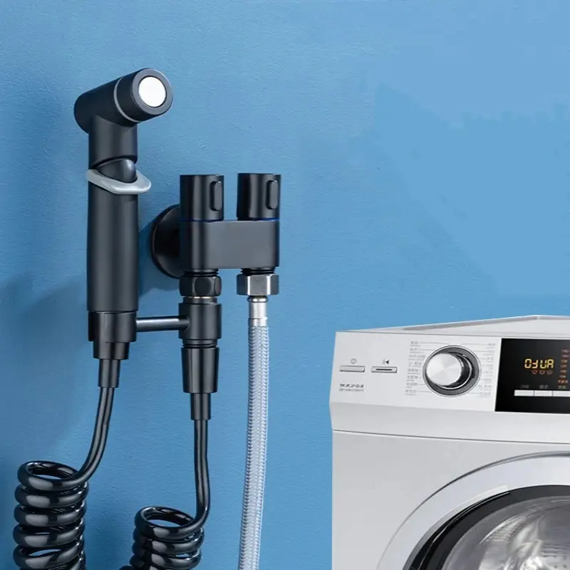Handheld Bidet Sprayer Set Dual Mode Stainless Steel Spray Gun Shower Handheld Toilet Bidet Faucet Sprayer Shower Self Cleaning