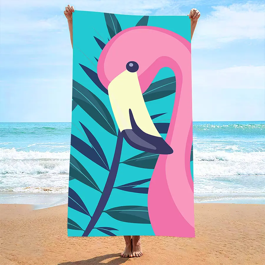 Microfiber Quick Dry Blanket Extra Large Beach Towel 35x71 Inch Printed Super Absorbent Towel for Pool Diving and Surfing 1 Pack