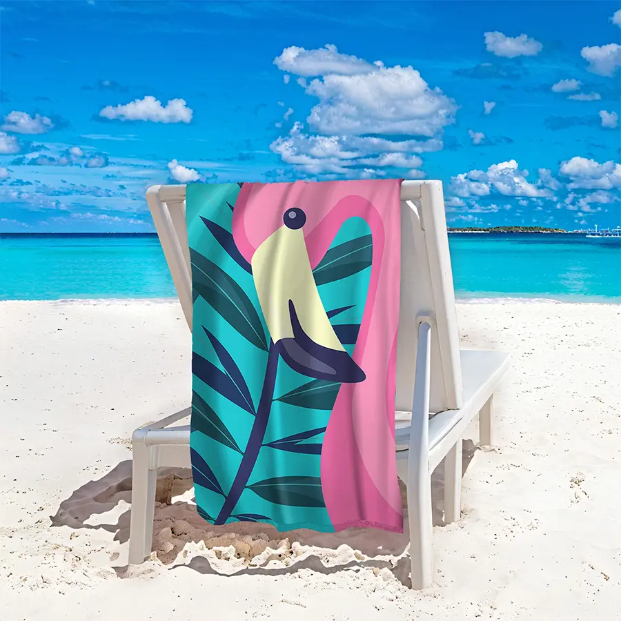 Microfiber Quick Dry Blanket Extra Large Beach Towel 35x71 Inch Printed Super Absorbent Towel for Pool Diving and Surfing 1 Pack