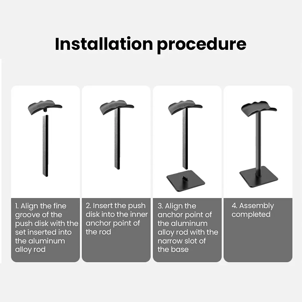 Headphone Stand Rack Non-Slip Headset Holder for AirPods Max/Beats/Bose/Sennheiser/Audio-Technica/Sony Earphone Accessories