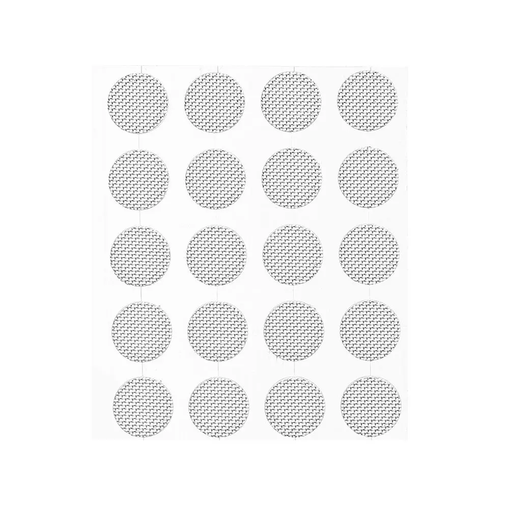 20Pcs Professional Dust Network Shell Steel Mesh 4-5mm Self-Adhere Headset Replacements Filter Screen Earphone Accessories