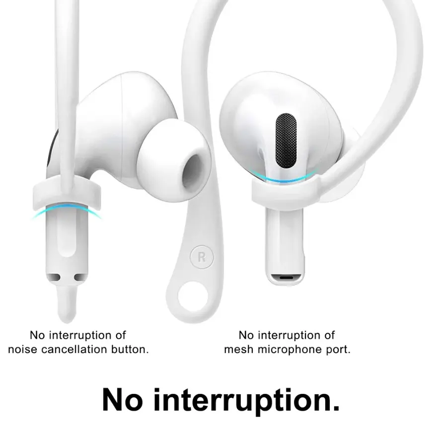 Bluetooth Earphone Silicone Earhook For Airpods Pro 1 2 Sports Anti-lost Headset Ear Hook Replacement Headphone Accessories