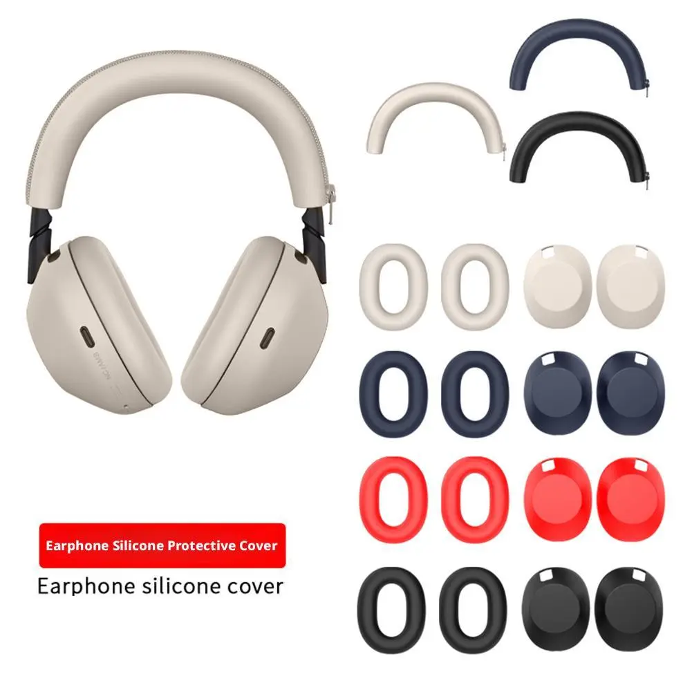 High-end Headphone Case Silicone Protective Cover for sony WH-1000XM6 Headphones Sleeve Earphone Protector Earphone Accessories