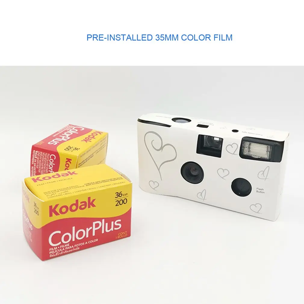 1/3/5/6 PCS Retro 27 Photos 35mm Disposable Film Camera Manual Fool Optical Camera Children's Gift Single Use Camera Film Sets ﻿