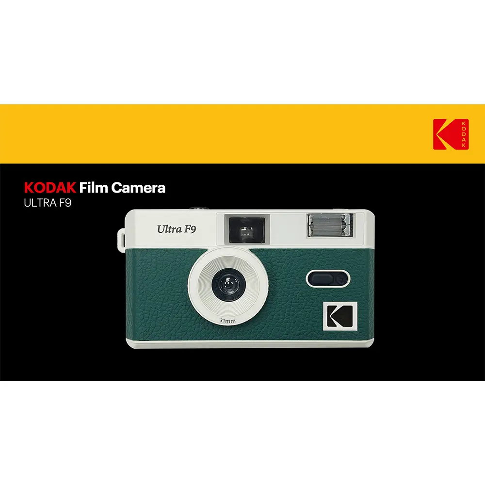 Classics Kodak Camera Ultra F9/F9S Film Camera Retro Film 135mm Film With Flash Manual Non-Disposable Camera Reusable +FilmRoll