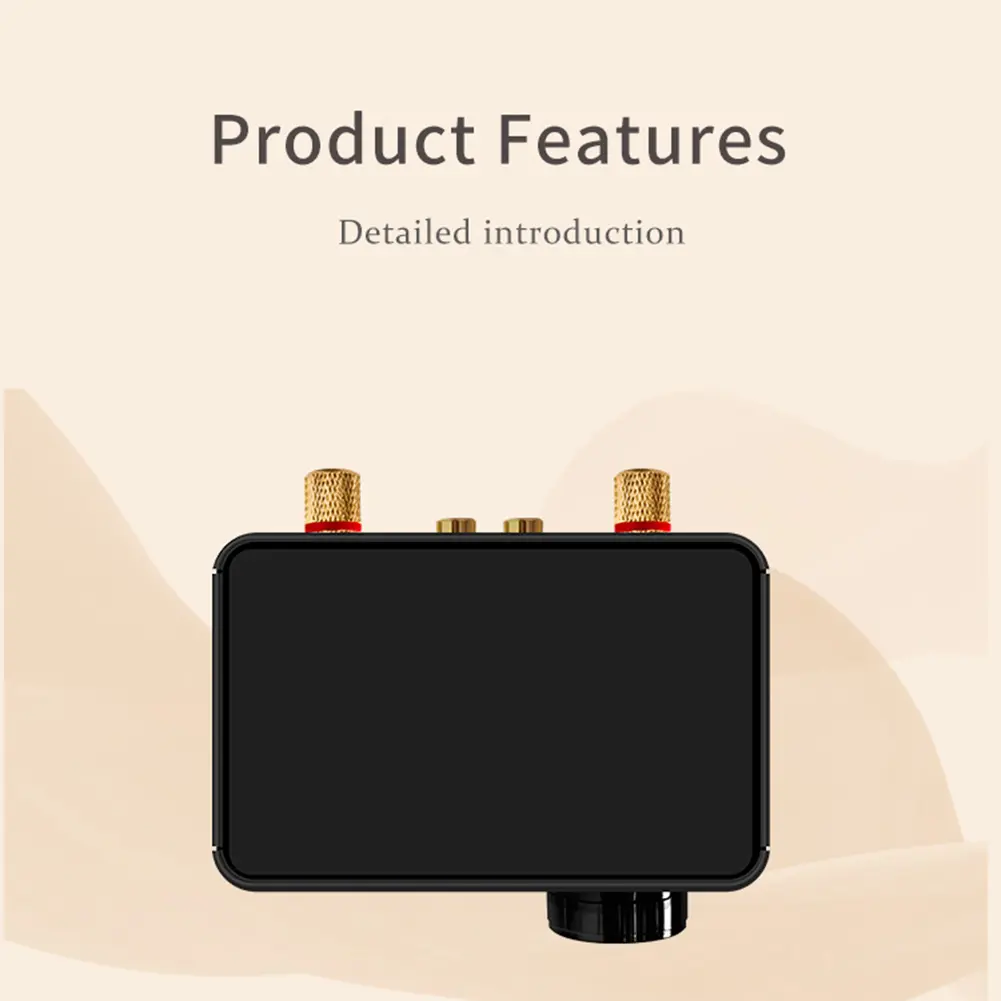Digital Amplifier Class D CS8673E 50Wx2 Audio Power Amplifier With Digital Display Bluetooth-compatible 5.0 AUX TF Home Theater