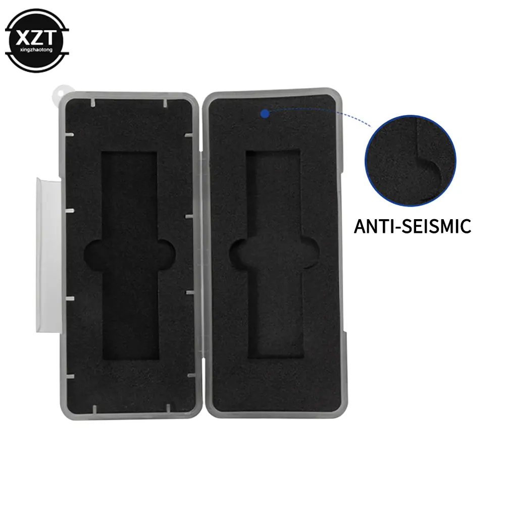 Waterproof M2 2280 SSD Plastic Case Anti-static Storage Box Memory Holder Protection for 2 x M.2 NVME 2280 Solid State Drive