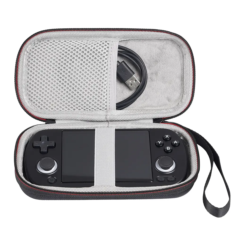 Hard Carrying Case Portable Bag for ANBERNIC RG40XX H Retro Game Console Travel Storage Holder With Mesh Bag For Data cable ﻿