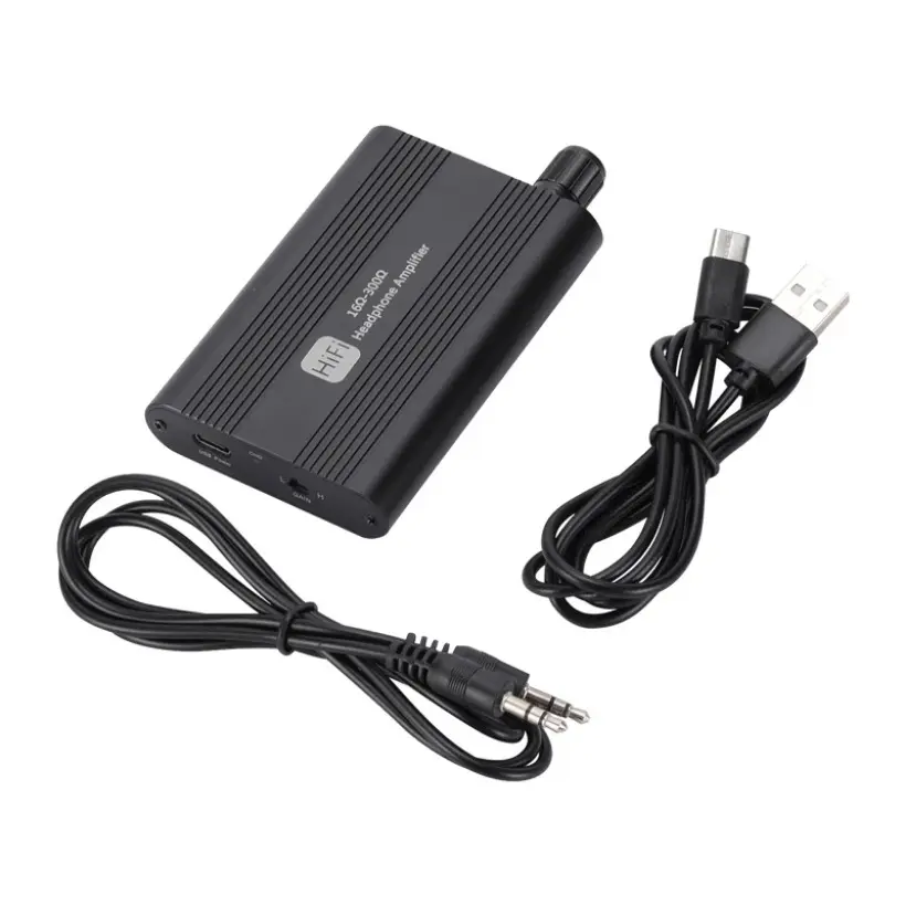 MnnWuu 16-300 ohm HiFi Headphone Earphone Amplifier 3.5mm Jack Aux Portable Adjustable Audio Amp for Mobile Phone Music Player