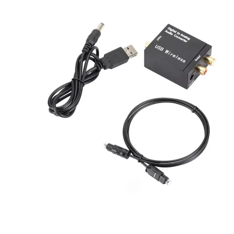 MnnWuu DAC Digital To Analog Audio Converter Support Bluetooth Optical Fiber Toslink Coaxial Signal To RCA R/L Audio Decode