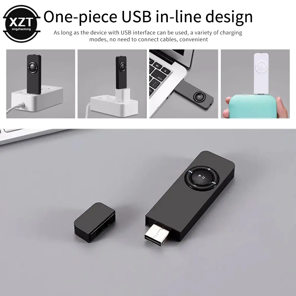 Portable USB in-line card MP3 player U disk mp3 player Music Lossless Sound Music Media MP3 Player Support Micro TF Card