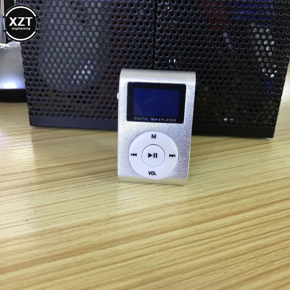 Portable MP3 Music Player Mini Metal Clip MP3 Student Walkman Support  Micro SD TF Card LCD Screen Fashion Sport Music Playe