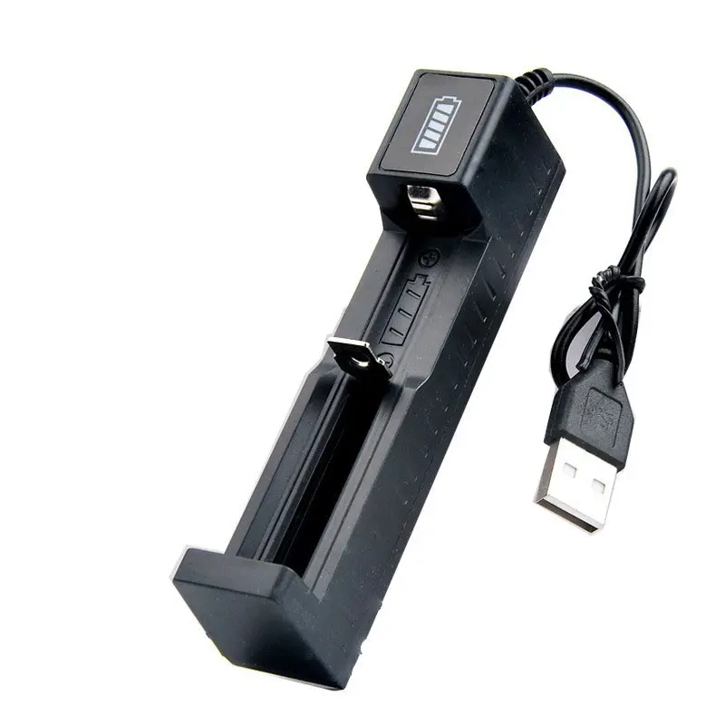 1 Slot Battery USB Charger Adapter LED Smart Chargering For Rechargeable Batteries Li-ion 18650 14500 Universal Charger