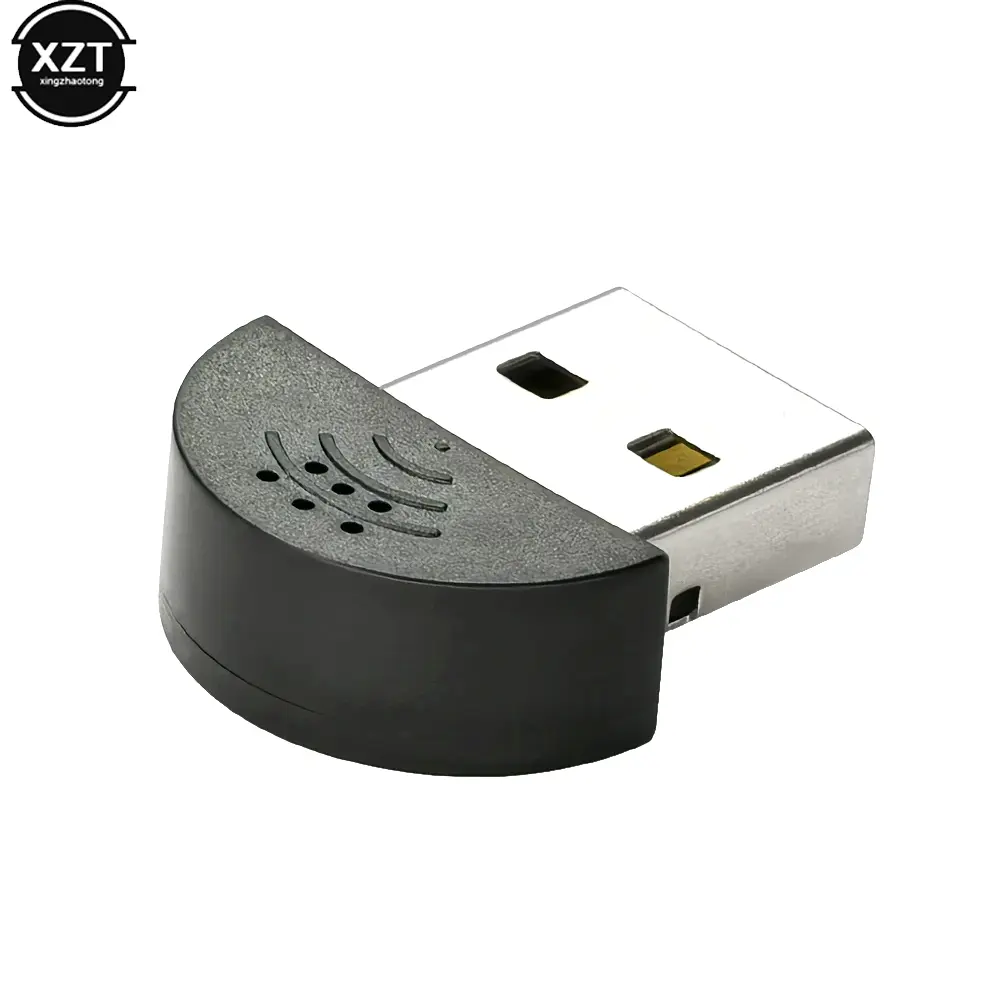 Super Mini USB 2.0 Microphone MIC Audio Adapter Portable Studio Speech Driver Free for Laptop/Notebook/MSN/Skype