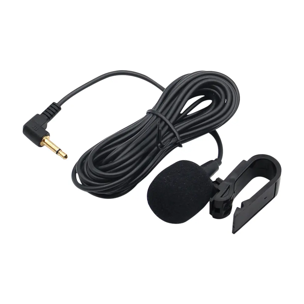 Mini Car Audio Microphone 3.5mm Clip Jack Plug Mic Stereo Professionals Wired External Microphone For Auto DVD Radio 3m