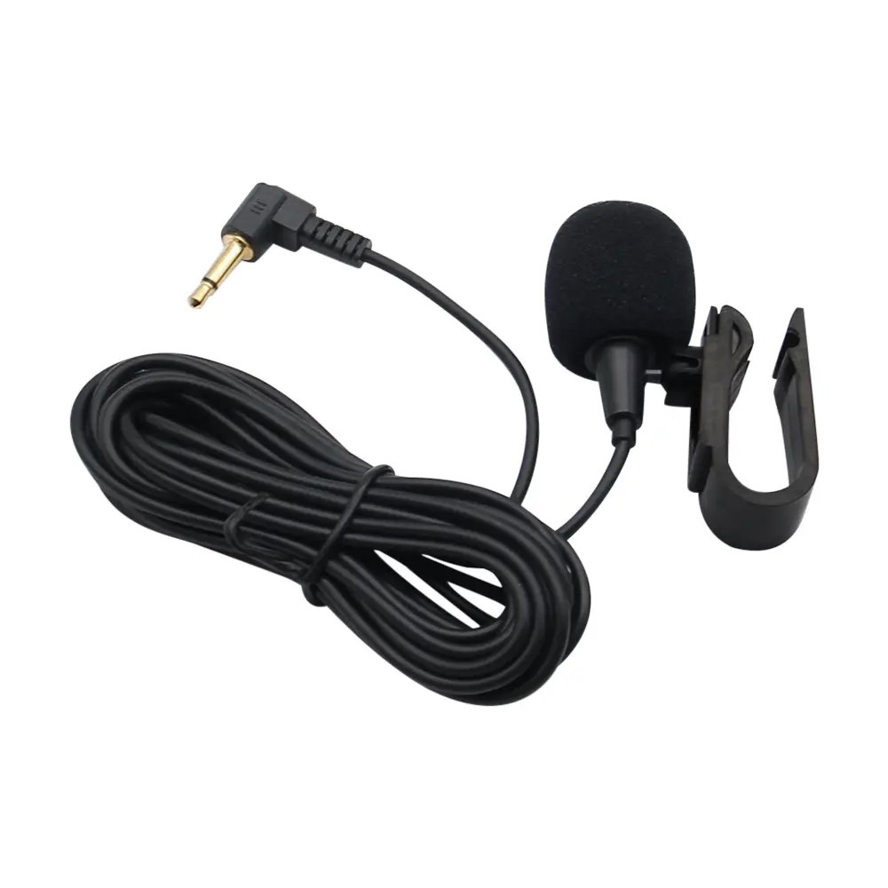 Mini Car Audio Microphone 3.5mm Clip Jack Plug Mic Stereo Professionals Wired External Microphone For Auto DVD Radio 3m