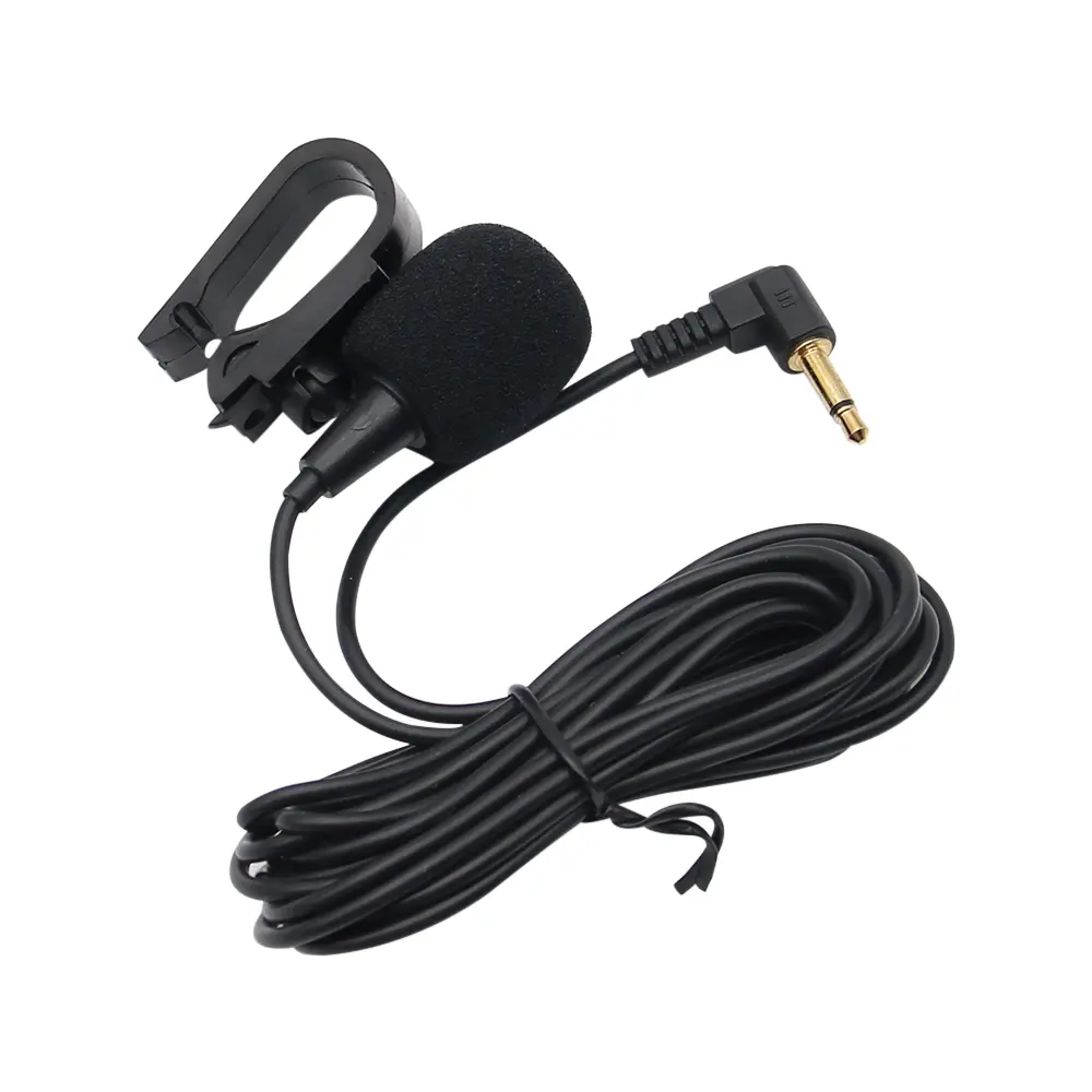 Mini Car Audio Microphone 3.5mm Clip Jack Plug Mic Stereo Professionals Wired External Microphone For Auto DVD Radio 3m